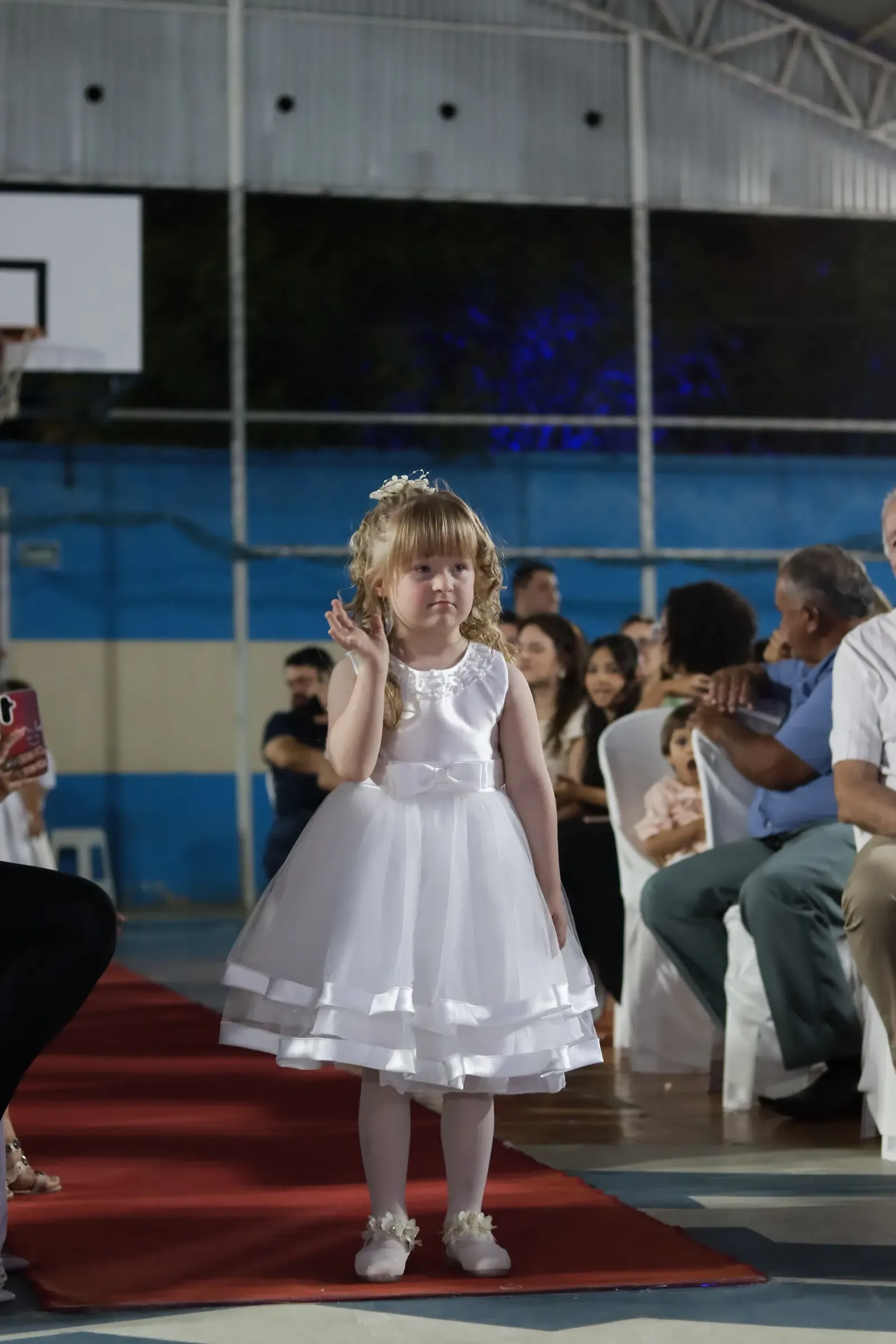 Estudantes em apresentação de fim de ano