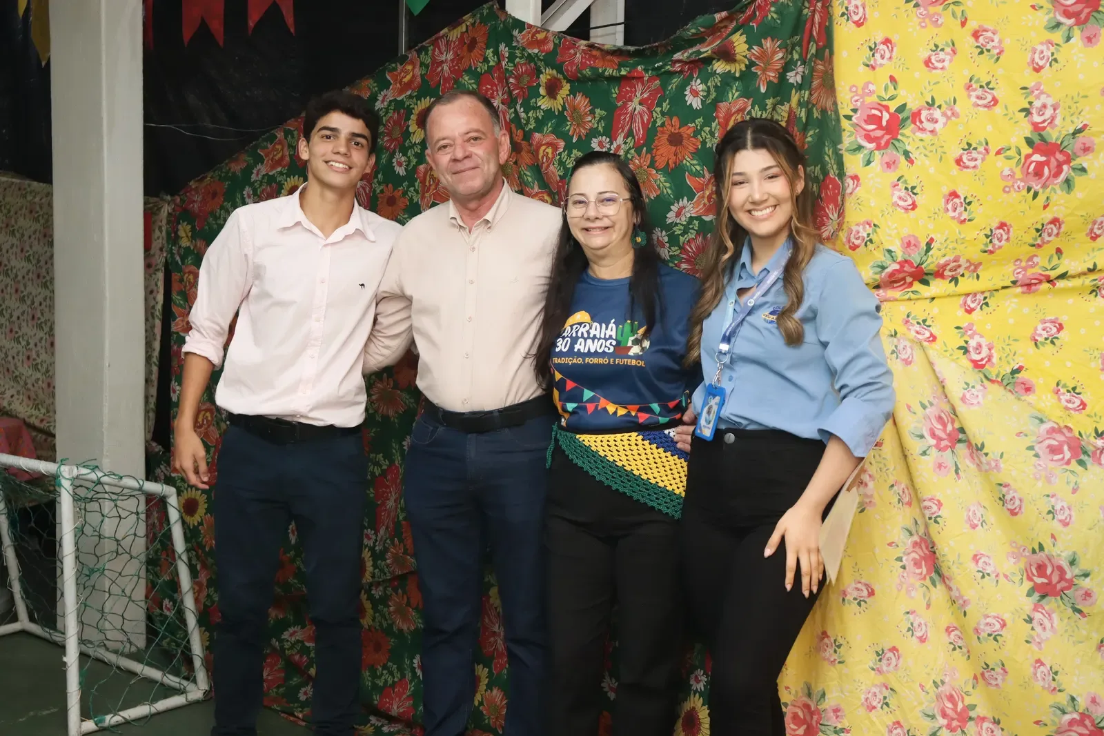 Apresentação cultural com estudantes do colégio